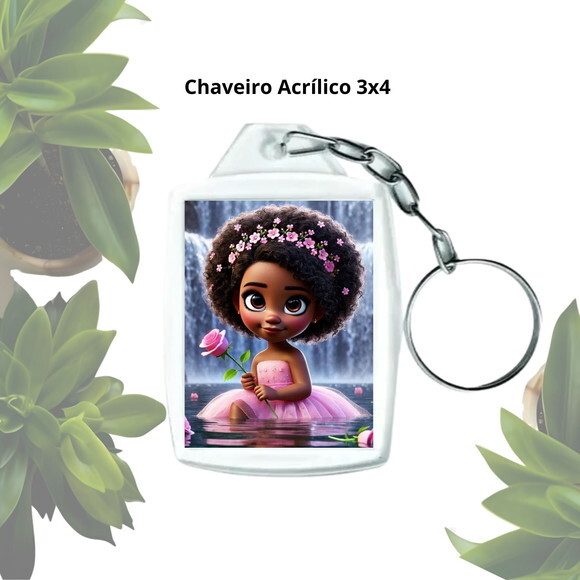 Lembrancinha Chaveiro Personalizado com Foto - Erê Rosinha