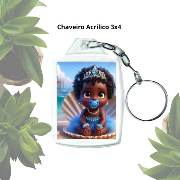 Lembrancinha Chaveiro Personalizado com Foto- Erê de Iemanja