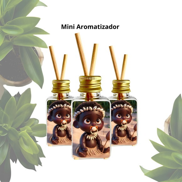 Lembrancinha Mini Aromatizador Personalizado - Erê de Omolu