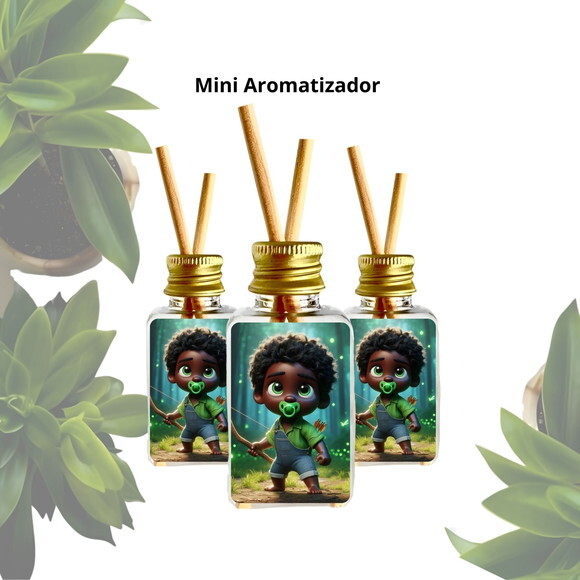 Lembrancinha Mini Aromatizador Personalizado - Erê de Oxóssi