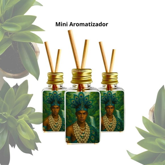 Lembrancinha Mini Aromatizador Personalizado - Logun Edé