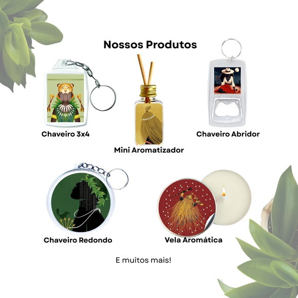 Lembrancinha Mini Aromatizador Personalizado - Orixá Iansã