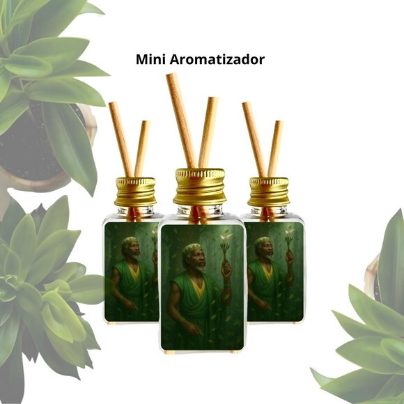 Lembrancinha Mini Aromatizador Personalizado - Orixá Ossaim
