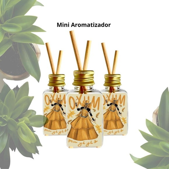 Lembrancinha Mini Aromatizador Personalizado - Orixá Oxum