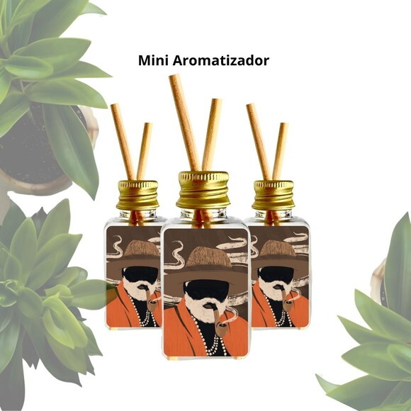 Lembrancinha Mini Aromatizador Personalizado - Preto Velho