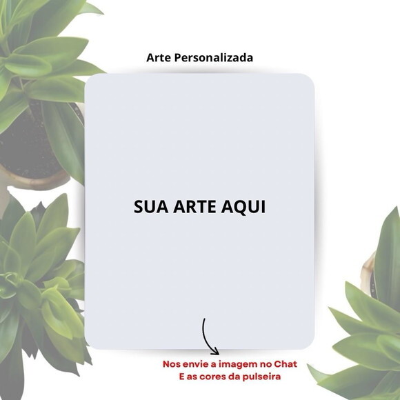 Lembrancinha Ogum Pulseira de Miçangas com Card