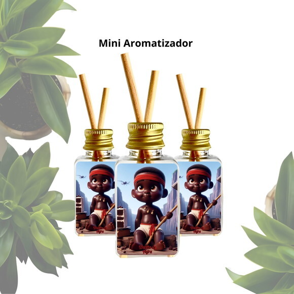 Mini Aromatizador Personalizado | Lembrancinha Erê de Xangô