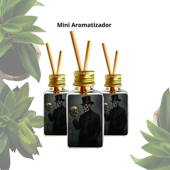 Mini Aromatizador Personalizado | Lembrancinha Exú Caveira