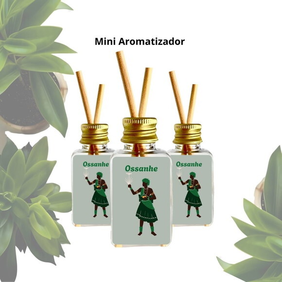 Mini Aromatizador Personalizado | Lembrancinha Orixá Ossaim