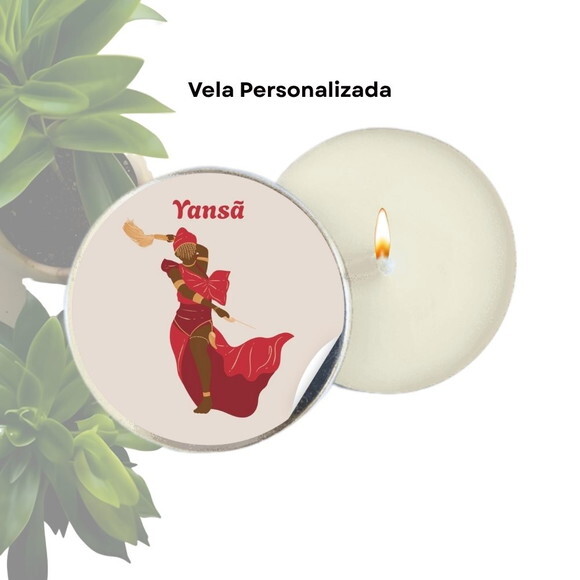 Vela Aromática Personalizada | Vela na Latinha - Iansã