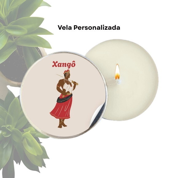 Vela Aromática Personalizada | Vela na Latinha - Orixá Xangô