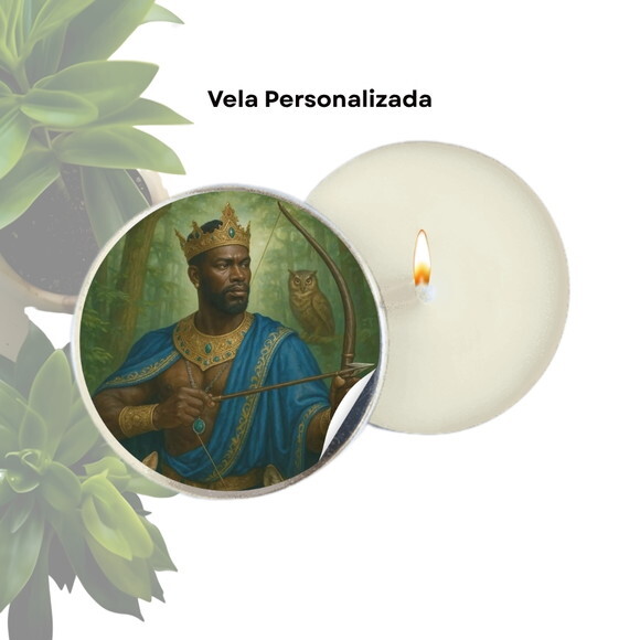 Vela Aromática Personalizada | Vela na Latinha - Oxóssi