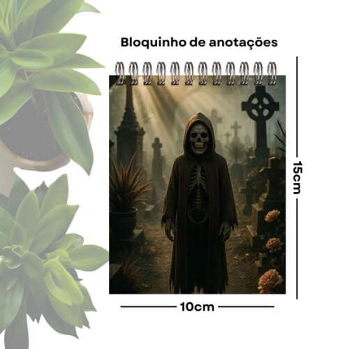 Bloco de Anotações Personalizado A6 - Exú Mirim