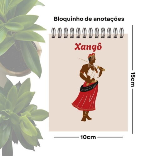 Bloco de Anotações Personalizado A6 - Orixá Xangô