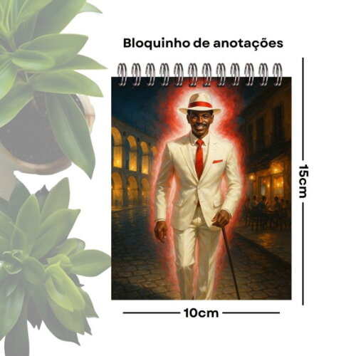 Bloco de Anotações Personalizado A6 - Zé Pilintra