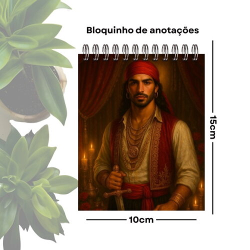 Bloquinho de Anotações Personalizado A6 - Cigano