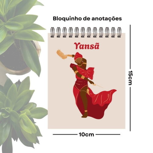 Bloquinho de Anotações Personalizado A6 - Orixá Iansã