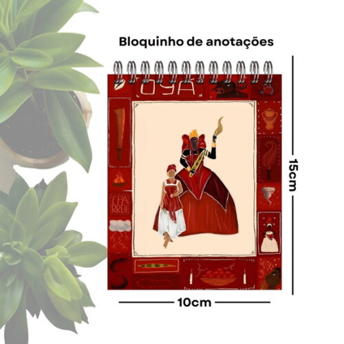 Bloquinho de Anotações Personalizado A6 - Orixá Iansã