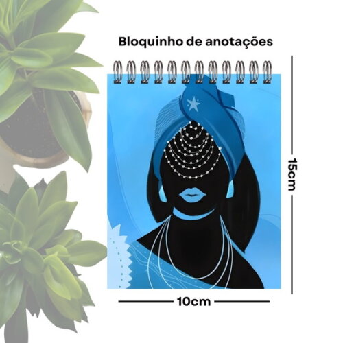 Bloquinho de Anotações Personalizado A6 - Orixá Iemanjá