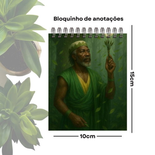 Bloquinho de Anotações Personalizado A6 - Orixá Ossaim