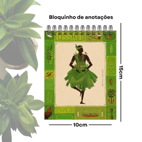 Bloquinho de Anotações Personalizado A6 - Orixá Ossaim