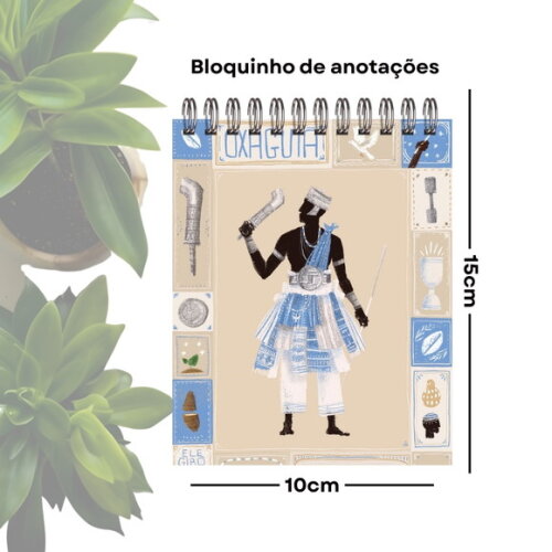 Bloquinho de Anotações Personalizado A6 - Orixá Oxaguiã