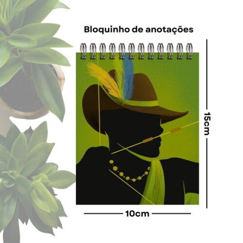 Bloquinho de Anotações Personalizado A6 - Orixá Oxóssi