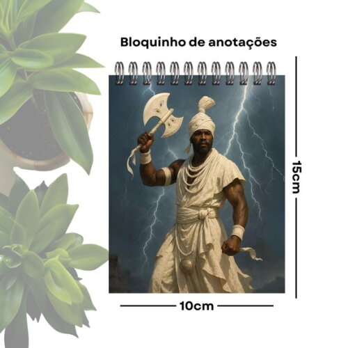 Bloquinho de Anotações Personalizado A6 - Orixá Xangô