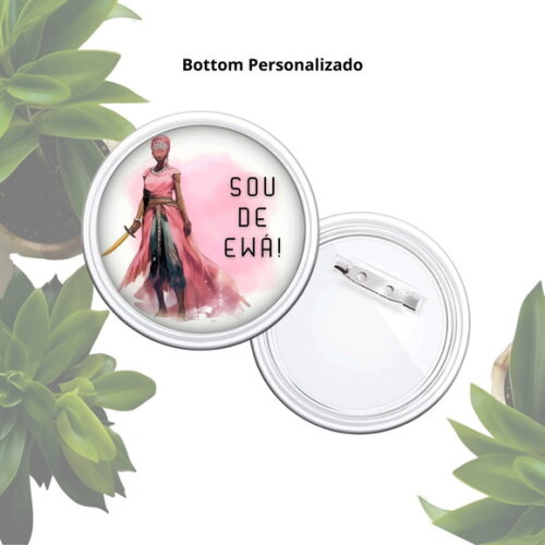 Botton Alfinete Orixá Ewá - Broche Personalizado