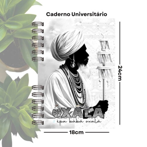 Caderno de Giras - Orixá Oxalá (tamanho Universitário)