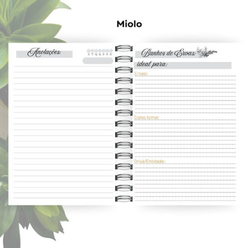 Caderno de Giras - Orixá Oxalá (tamanho Universitário)