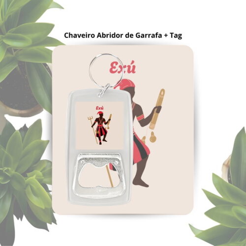 Chaveiro Abridor Orixá Exú - Lembrancinha Personalizada