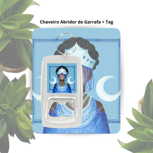 Chaveiro Abridor Orixá Iemanjá - Lembrancinha Personalizada