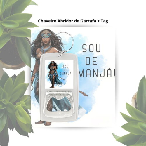 Chaveiro Abridor Orixá Iemanjá - Lembrancinha Personalizada