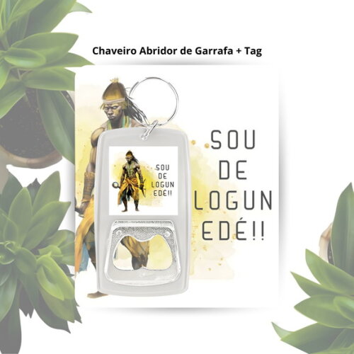 Chaveiro Abridor Orixá Logun Edé -lembrancinha Personalizada