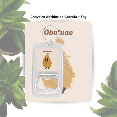 Chaveiro Abridor Orixá Obaluaê - Lembrancinha Personalizada