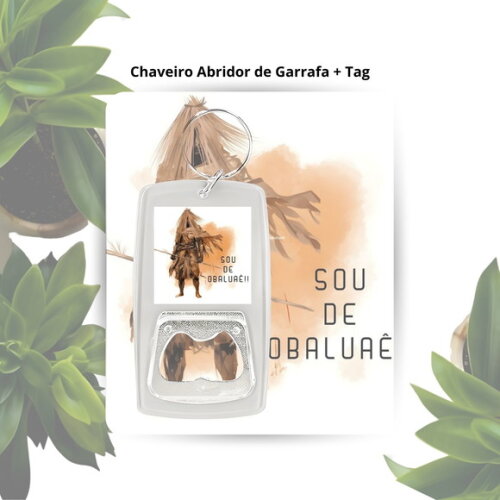 Chaveiro Abridor Orixá Obaluaê - Lembrancinha Personalizada