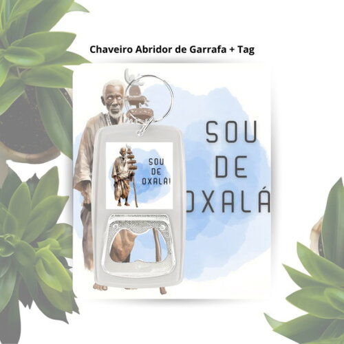 Chaveiro Abridor Orixá Oxalá - Lembrancinha Personalizada