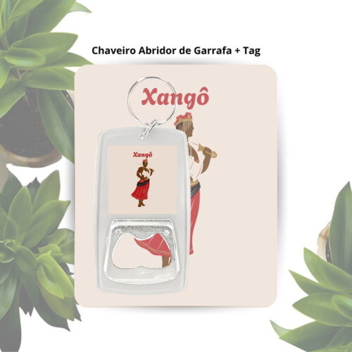 Chaveiro Abridor Orixá Xangô - Lembrancinha Personalizada