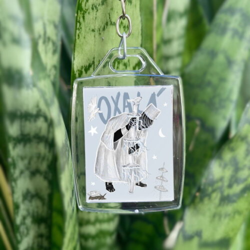 Chaveiro Acrílico Orixá Oxalá - Lembrancinha Personalizada