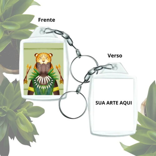 Chaveiro Acrílico Orixá Oxóssi - Lembrancinha Personalizada