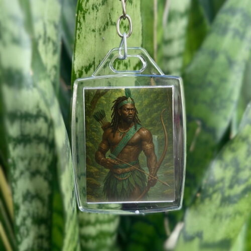 Chaveiro Acrílico Orixá Oxóssi - Lembrancinha Personalizada