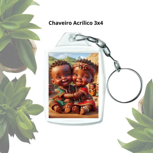 Chaveiro para Lembrancinha Personalizado - Casal de Erê