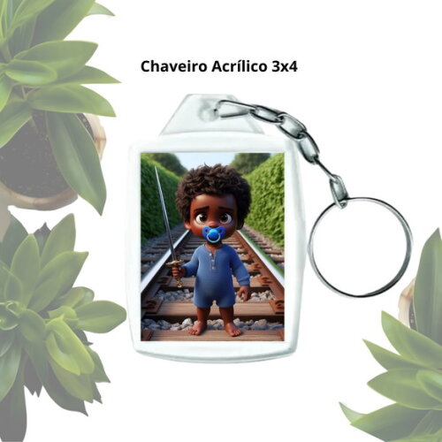 Chaveiro para Lembrancinha Personalizado - Erê de Ogum