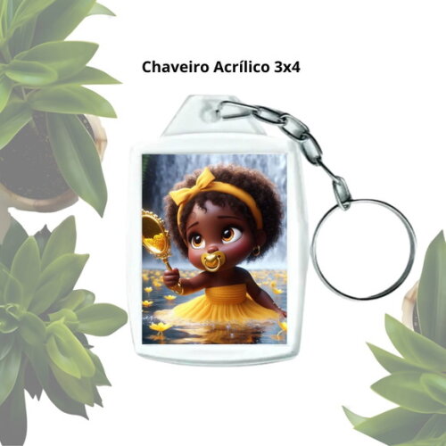 Chaveiro para Lembrancinha Personalizado - Erê de Oxum