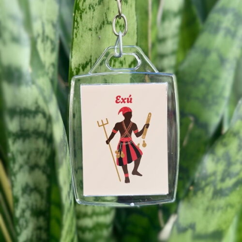 Chaveiro Personalizado 3x4 Acrílico - Orixá Exú