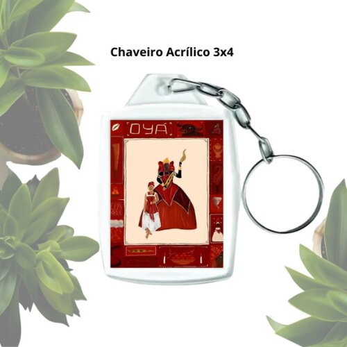 Chaveiro Personalizado 3x4 Acrílico - Orixá Iansã
