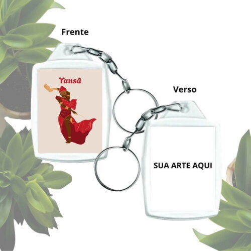 Chaveiro Personalizado 3x4 Acrílico - Orixá Iansã