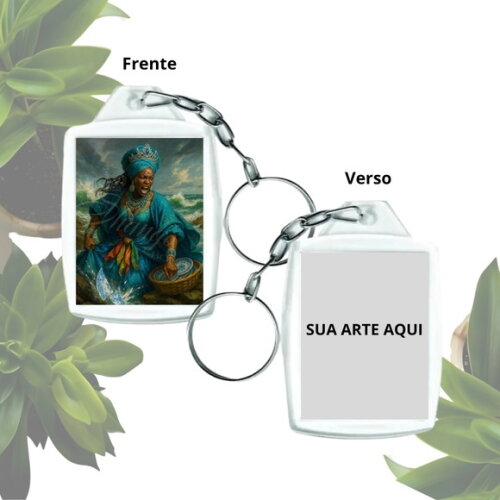 Chaveiro Personalizado 3x4 Acrílico - Orixá Iemanjá