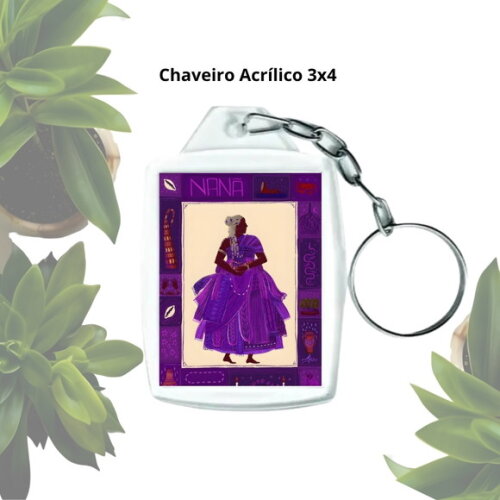 Chaveiro Personalizado 3x4 Acrílico - Orixá Nanã